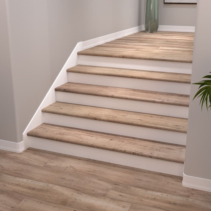 Color Matched Trim Finishes the Floor